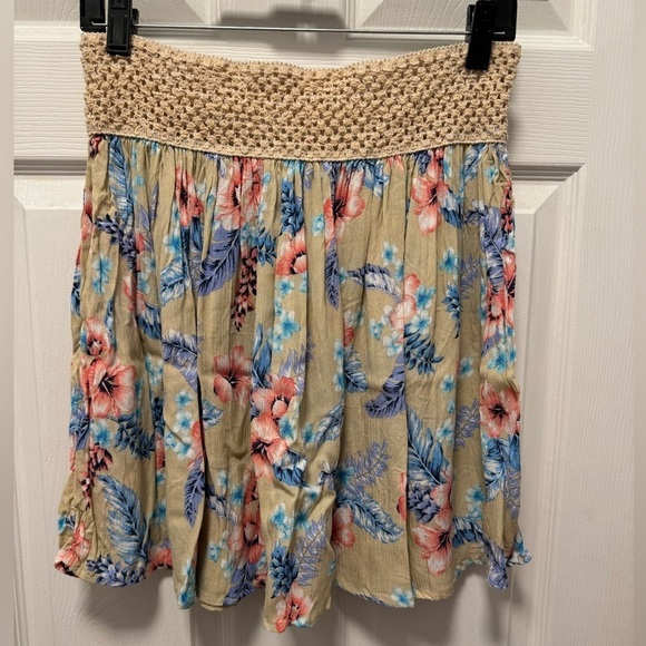 LIVING DOLL|mini boho festival flower lightweight flowy summer skirt|Size XL NWT - Picture 1 of 8